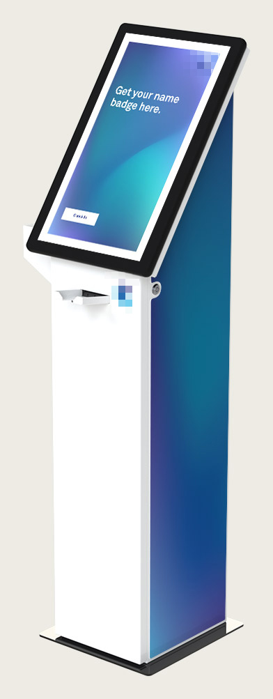The custom-designed and manufactured kiosk balanced a broad set of needs (both functional and aesthetic)